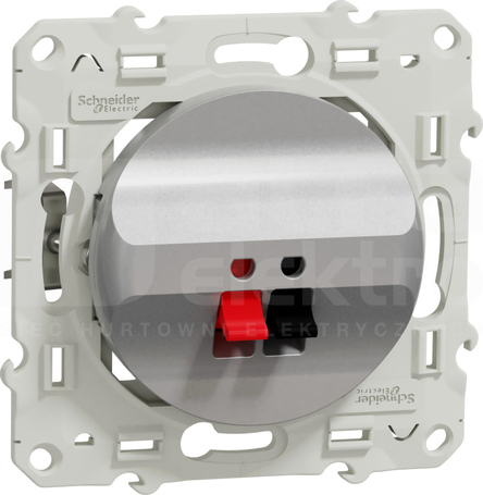 ODACE aluminium Gniazdo głośnikowe