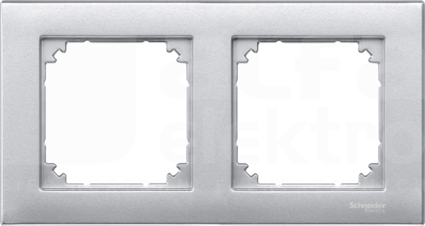 MERTEN M-PLAN aluminium Ramka 2-krotna