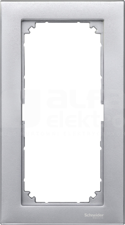MERTEN M-PLAN aluminium Ramka 2-krotna b/przegr.