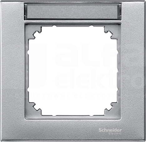 MERTEN M-PLAN aluminium Ramka 1-krotna z polem opisowym