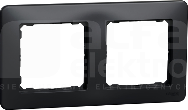 SEDNA DESIGN czarny antracyt Ramka 2-krotna