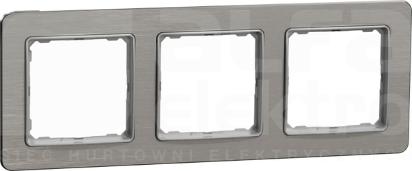 SEDNA ELEMENTS szczotkowane aluminium Ramka 3-krotna