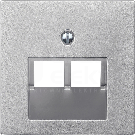MERTEN M aluminium Płytka centralna gn.2xRJ45