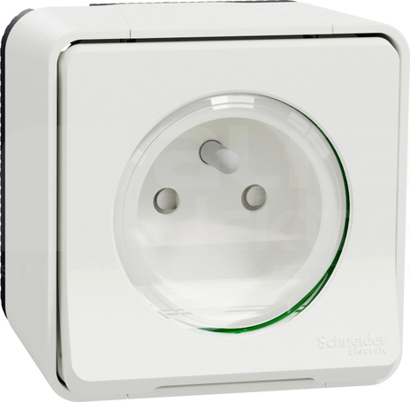 MUREVA STYL IP55 2P+Z biały Gniazdo sieciowe pojedyncze