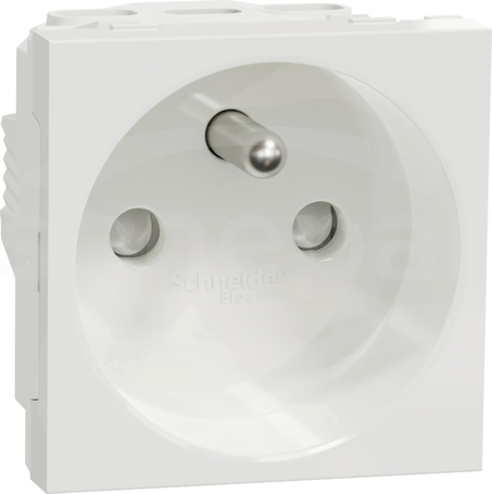 Nowa Unica NU303918 2P+PE 16A z przesłonami białe Gniazdo