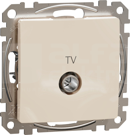 SEDNA DESIGN 7dB beżowy Gniazdo TV przelotowe