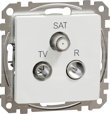 SEDNA DESIGN 4dB biały Gniazdo R/TV/SAT końcowe