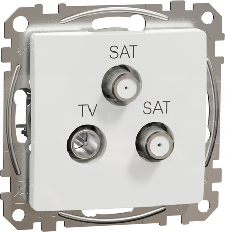 SEDNA DESIGN 4dB biały Gniazdo TV/SAT/SAT końcowe