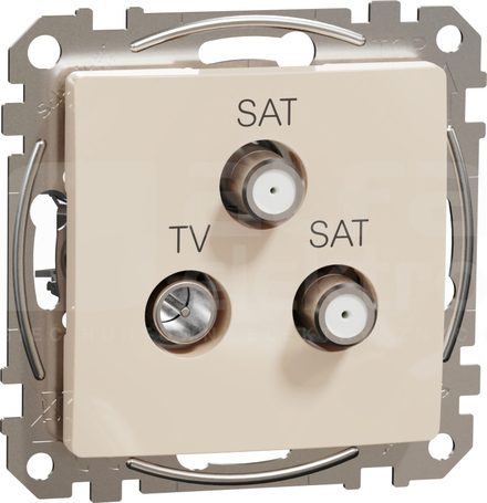 SEDNA DESIGN 4dB beżowy Gniazdo TV/SAT/SAT końcowe