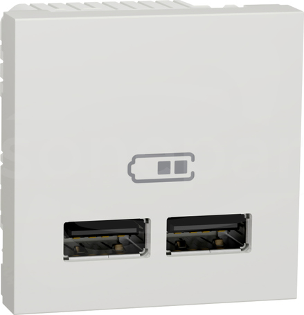 Nowa Unica NU341818 A+A 1A białe Gniazdo USB