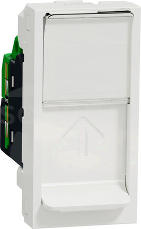 Nowa Unica NU341418 1xRJ45 kat.6 UTP 1 moduł białe Gniazdo