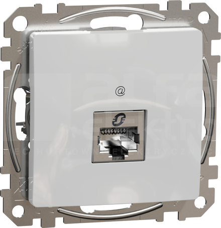SEDNA DESIGN RJ45 kat.5e STP srebrne aluminium Gniazdo komputerowe