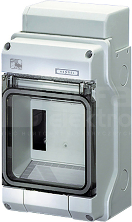 KV PC 9104 IP65 1x4,5-mod. Obudowa poliwęglan natynkowa