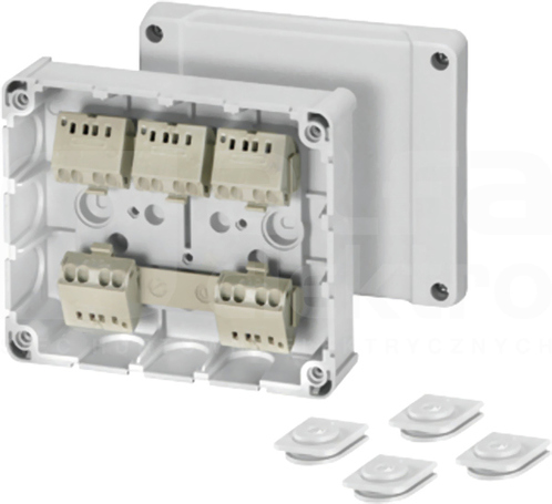 DPC 9225 IP54 5x szary Puszka odgałęźna
