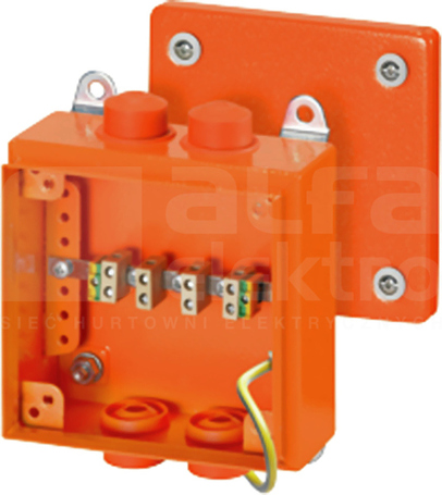 FK 9025 pomar.150x150x80 IP65 5x Puszka odgałęźna natynkowa