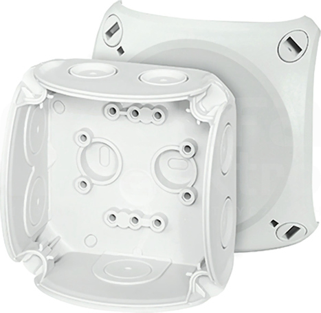 DK 0200 GZ 93x93x62mm IP66 szary Puszka do isnt.wewn.z dławnicami membran