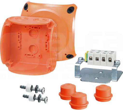 FK 0404 pomar.IP65 5x Puszka odgałęźna natynkowa