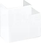 CONNECT 160x55 czysty biały Kąt prosty płaski CABLOPLUS
