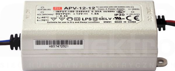 APV-35 35W 12V/3A Zasilacz LED