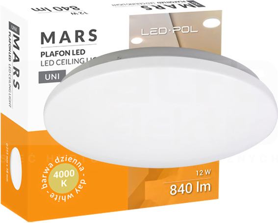 ORO MARS 12W/840 840lm IP20 Plafon LED (F)