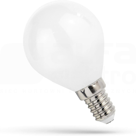LED KULKA E14 230V 6W COG WW MILKY 750lm Źródło LED SPECTRUM kulka (E)