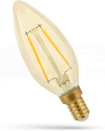 COG 2W/WW E14 230V 400lm Źródło LED GOLDEN SPECTRUM FILAMENT (E)