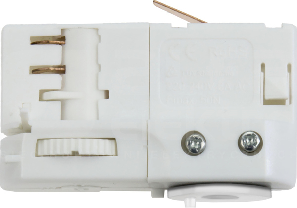SPS 2 Adapter 3F z nyplem biały Adapter na szynę 3F