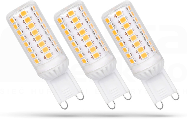 4W/WW G9 380lm 230V DIMMABLE SMD (3szt) Źródło LED PREMIUM (F)