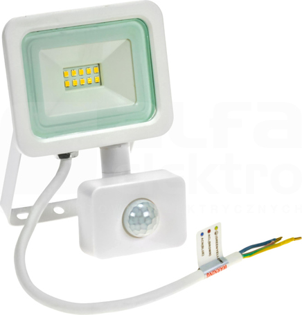 NOCTIS LUX 2 10W/860 830lm 120D 230V IP44 Naświetlacz LED biały z czujnikiem ruchu