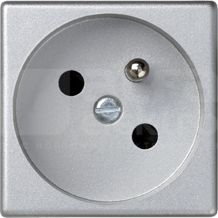 CONNECT 2P+Z aluminium Gniazdo