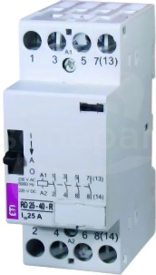 RD 25-04-R-230VAC/DC Stycznik modułowy ze sterowaniem ręcznym