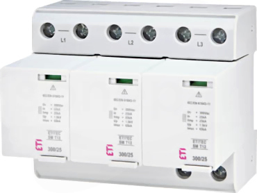 ETITEC SM T12 300/25 3+0 Ogranicznik przepięć