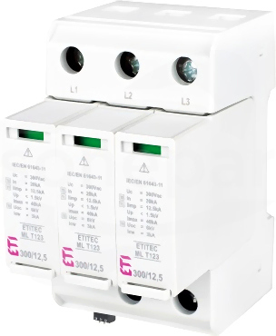 ETITEC ML T123 300/12,5 3+0 Ogranicznik przepięć
