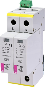 ETITEC C T2 275/20 2+0 RC Ogranicznik przepięć