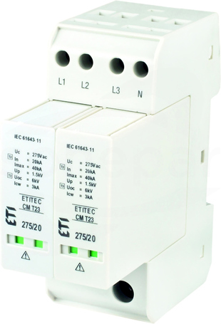 ETITEC CM T23 275/20 3+1 RC Ogranicznik przepięć
