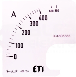E72 400A Skala wymienna amperomierza
