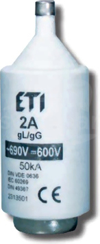 DIII gG 690V 10A Wkładka topikowa zwłoczna
