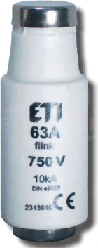 DIII gF 750V 6A Wkładka topikowa szybka