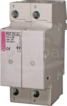 PCF 10 2p LED 32A 10x38 Rozłącznik bezpiecznikowy eti