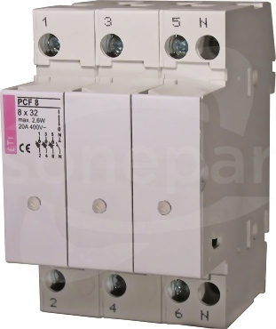 PCF 10 3P+N LED Rozłącznik bezpiecznikowy z sygnalizatorem