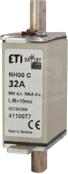 NH00 160A gBat 80VDC Wkładka bezpiecznikowa