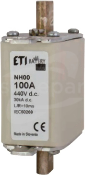 NH00 100A gBat 550VDC Wkładka bezpiecznikowa