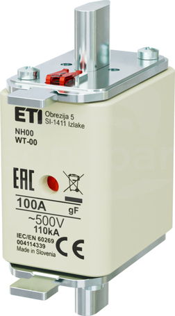NH00 100A gF 500V Wkładka bezpiecznikowa