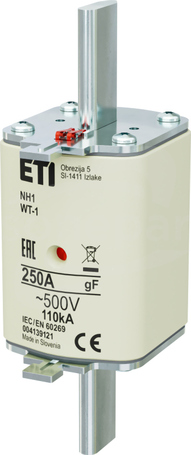 NH1 250A gF 500V Wkładka bezpiecznikowa