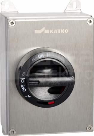 KER 340UL 3-pol. Wyłącznik w obud.INOX