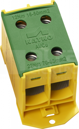 KL 2x95PE 16-95mm2 żółto-zielony Złączka kablowa podwójna
