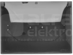 AQUACLICK 2x2P+Z IP44 czarny mat Gniazdo klapka dymna