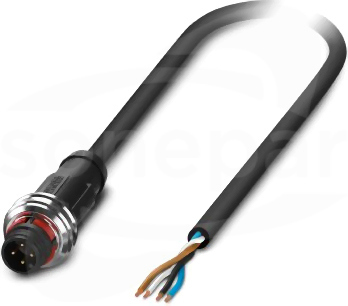SAC-4P-P12MS/10,0-PUR Kabel czujnika/urządzenia wykonawczego