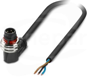 SAC-3P-P12MR/ 1,5-PUR Kabel czujnika/urządzenia wykonawczego