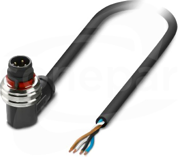 SAC-4P-P12MR/ 3,0-PUR Kabel czujnika/urządzenia wykonawczego